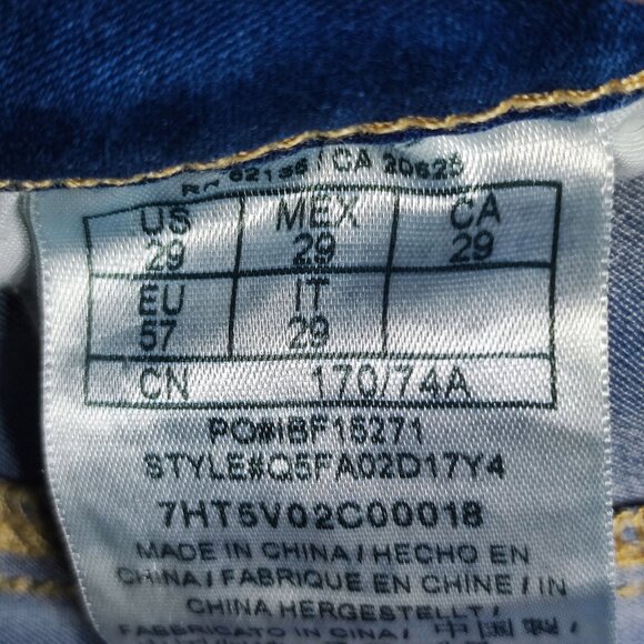 Guess Jeans high-waist skinny Tahiana fit women's size 29 denim blue stretch - Picture 8 of 16